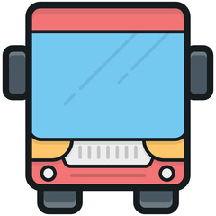 Wall Mural - Bus Vector Icon