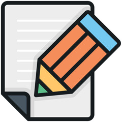 Poster - Writing Vector Icon