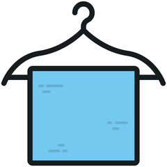 Wall Mural - Hanger Towel Vector Icon