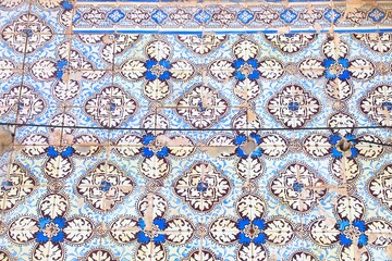 Wall Mural - Portugal azulejo blue tiles