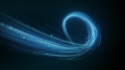 Wall Mural - abstract swirling and flowing lines background/ 4k animation of an abstract wallpaper technology bac