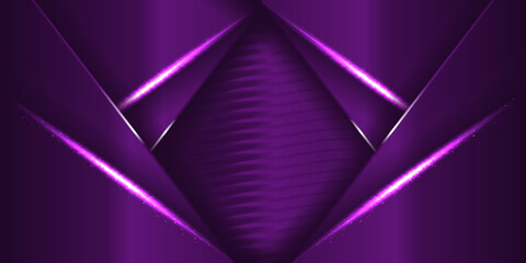 Wall Mural - glow purple line light rays effect horizontal golden on luxury background