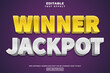 © Toing - Winner jackpot 3d text style, editable text effect