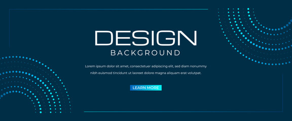 Wall Mural - Modern technology banner template design with halftone decoration