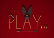© Anna - Creative illustration with BDSM elements: a rabbit mask, a leather whip and a collar with spikes.