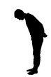 © Snap2Art - Full length side profile portrait silhouette of teenage boy looking down