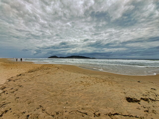 Wall Mural - sunset on the beach in Florianópolis