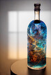 Midjourney render of a luxurious design glass bottle