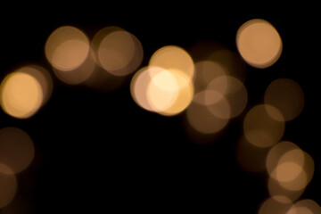 Wall Mural - texture for design with golden bokeh lights