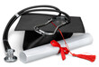 Mortarboard, Diploma and Stethoscope