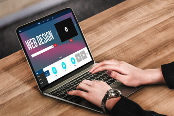 Website design software provide modish template for online retail business and e-commerce