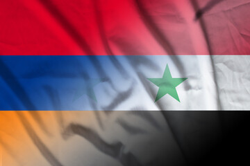 Armenia and Syria national flag international negotiation SYR ARM