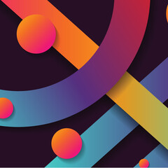 Wall Mural - abstract background with dynamic effect. motion vector illustration. trendy gradients and geometric 