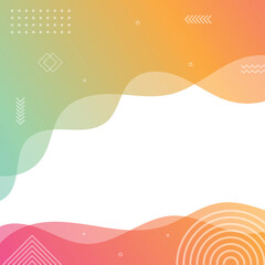 Wall Mural - abstract background with dynamic effect. motion vector illustration. trendy gradients and geometric 