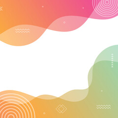 Poster - Abstract background with dynamic effect. Motion vector Illustration. Trendy gradients and geometric styles.