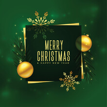 Elegant Merry Christmas And New Eve Festival Background