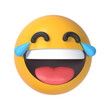  emoji yellow face lol laugh and crying tear icon