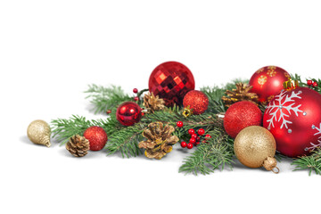 Wall Mural - beautiful christmas decorations on background