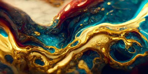 liquid black marble with gold textures. luxury pattern, golden, fluid illustration. abstract melted,