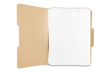 Wall Mural - File Folder with Blank Pages