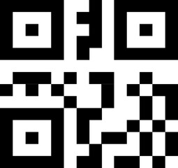 Capture qr code on mobile phone. Hand holding phone with Qr code.