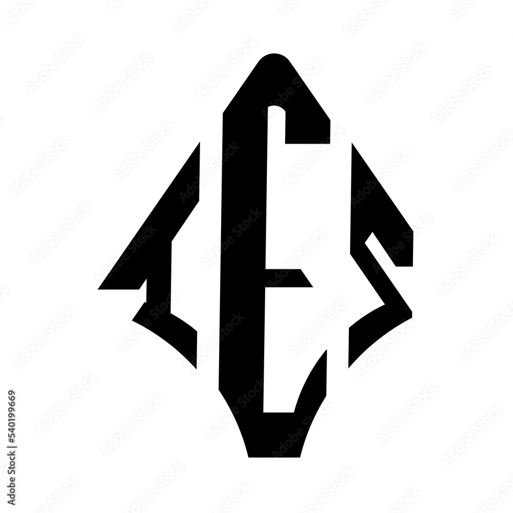 IES logo. IES logo letter logo design vector image. IES letter logo ...