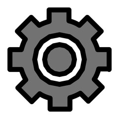 Canvas Print - Cog Vector Icon