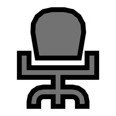 Poster - Swivel Chair Vector Icon