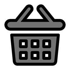 Poster - Shopping Basket Vector Icon