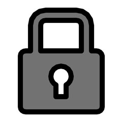 Canvas Print - Padlock Vector Icon