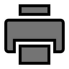 Sticker - Printer Vector Icon