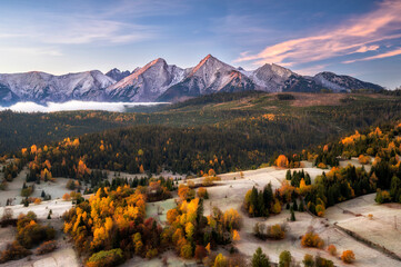 Wall Mural - Beautiful autumn landscape in the mountains
