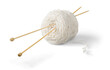 Knitting wool isolated ball of wool ball of yarn yarn knitting needles