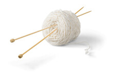 Knitting Wool Isolated Ball Of Wool Ball Of Yarn Yarn Knitting Needles