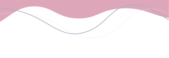 aesthetic wave border vector illustration