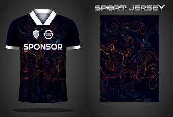 Wall Mural - soccer jersey sport shirt design template