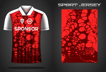 Soccer jersey sport shirt design template