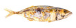 fried mackerel isolated and save as to PNG file