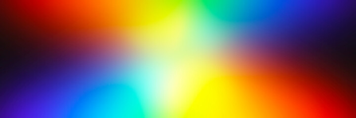 Canvas Print - Rainbow gradient texture for overlay background and photo filter. Light leak overlay film in landscape composition