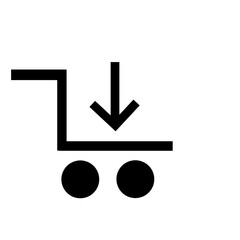 Sticker - Add shopping cart icon illustration 