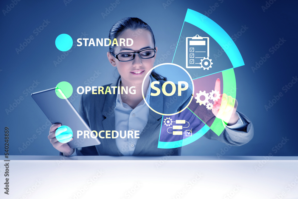 Concept of standard operating procedure Stock Photo | Adobe Stock