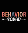Behavior Squad ABA Therapist Behavior Technician T-Shirt