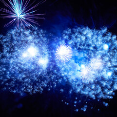 Wall Mural - Colorful fireworks