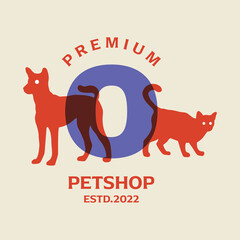 Wall Mural - Alphabet O Petshop Logo