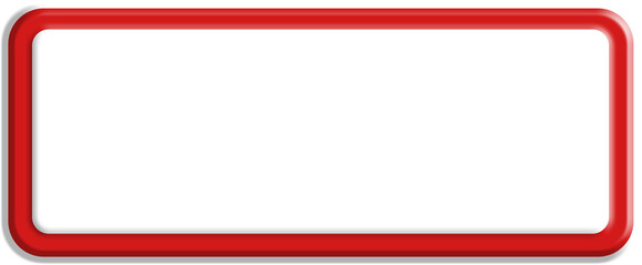 Red rectangle texture click web 3d button stamp, golden elegant shiny metallic certificate sign