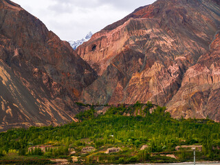 Wall Mural - Beautiful landscape of Ladakh covering mountain range and sky