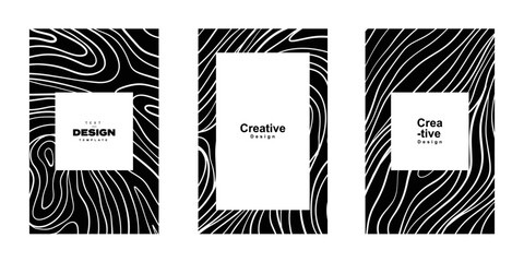 Poster - Abstract art deco frame for copy space poster design. Minimalist and luxury design template can be use as poster, flyer, business card, banner, etc