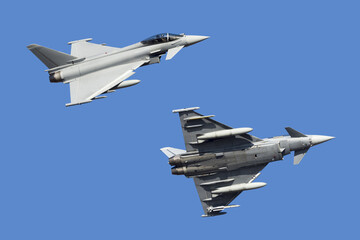 Poster - Aviones de combate de ala delta Eurofighter