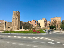 Tarragona, Spain, June 2019 - A Castle On The Side Of A Road