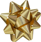 Fototapeta Konie - Christmas gold bow